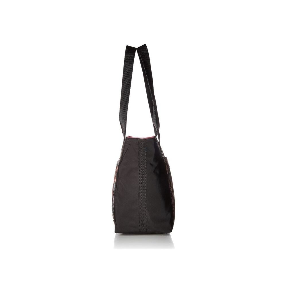 Sakroots Travel Tote Purse New Adventures Graphite Bloom Black Floral Bag Charm - Picture 4 of 16